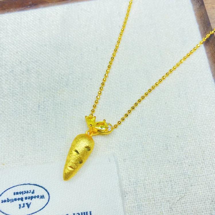 项链 K0453黄色胡萝卜项链多样性发货47478