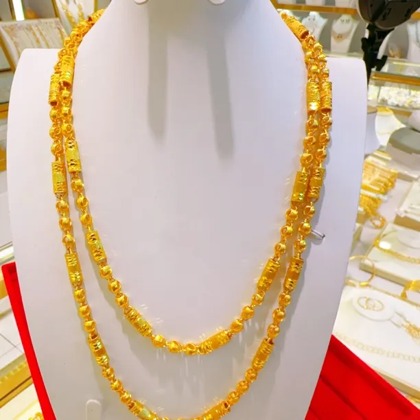 合金项链 合金空心项链0.30gمىس قاپلىما ئالتۇن 