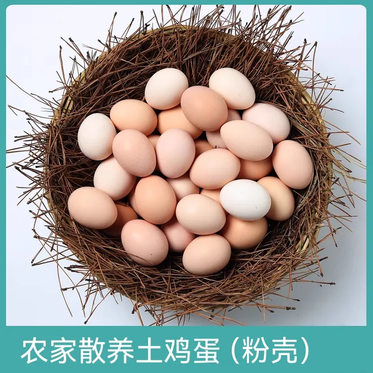 50枚现捡现发农家散养土鸡蛋新鲜柴鸡蛋营养谷物鲜蛋