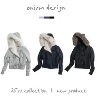 “松软雪花”私藏级连帽可拆卸毛领斜襟毛绒内胆卫衣棉服外套