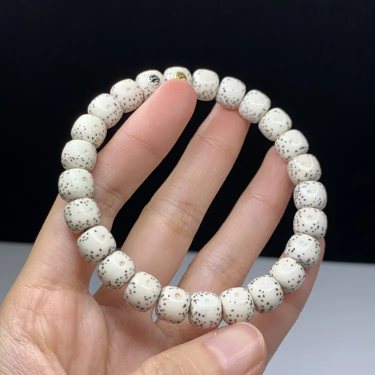 原生态星月菩提星月手串月留白老型9*8