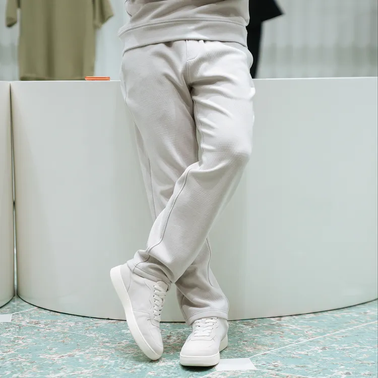 【250706104】优雅舒适派 松软保暖蜂窝暖绒男士秋冬加绒休闲长裤