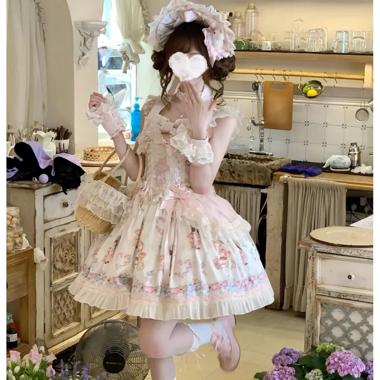 (实体店正品 官方合作店现货) 莓有烦恼 樱草晚安诗Lolita连衣裙