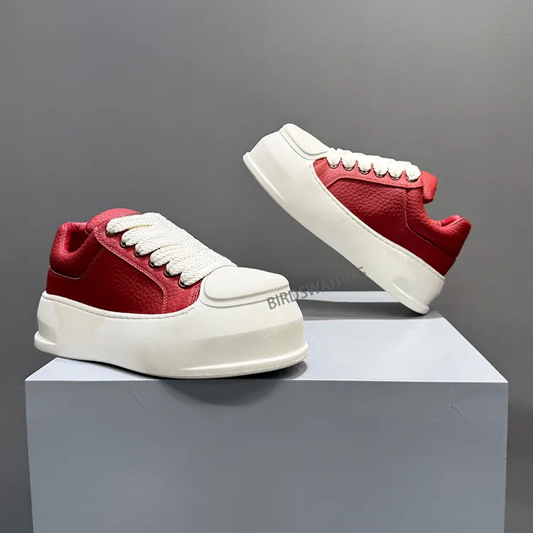 爆款男鞋2025秋冬新款潮流板鞋休闲棉鞋厚底增高小白鞋男士老爹鞋