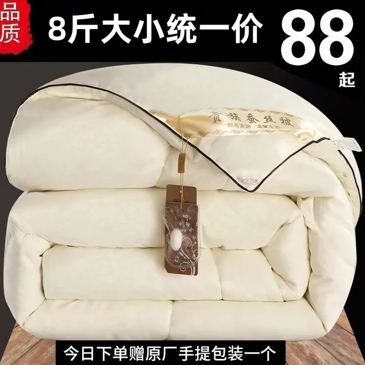 桐乡手工桑丝棉被冬天被子夏凉被加厚保暖结婚被芯空调被棉被冬被