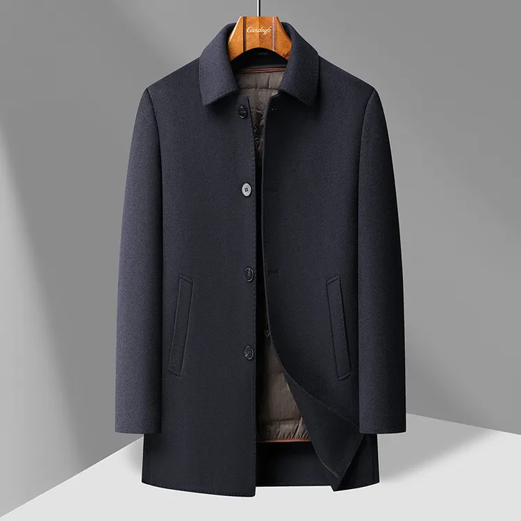 【可拆卸内胆+双面羊毛】羊毛大衣呢子外套秋冬季中长款加厚外套