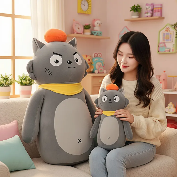 可爱卡通灰太狼毛绒玩具公仔可爱儿童安抚布娃娃玩偶生日礼物女