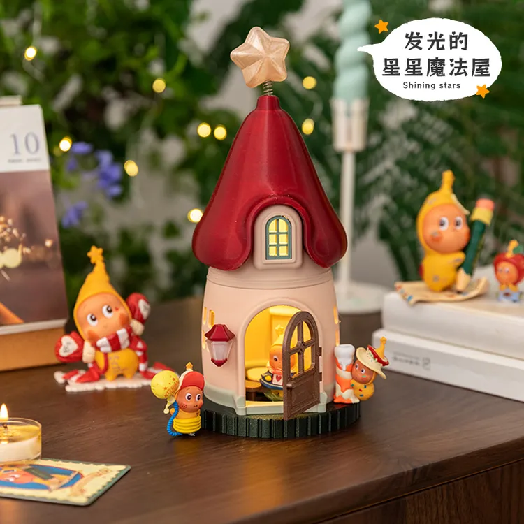 阿楹 可爱治愈小夜灯摆件电视柜装饰品盲盒造景圣诞生日礼物女生
