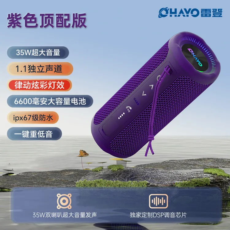 雷登新款X10MAX蓝牙音箱35W大音量重低音炮家用户外便携小音响