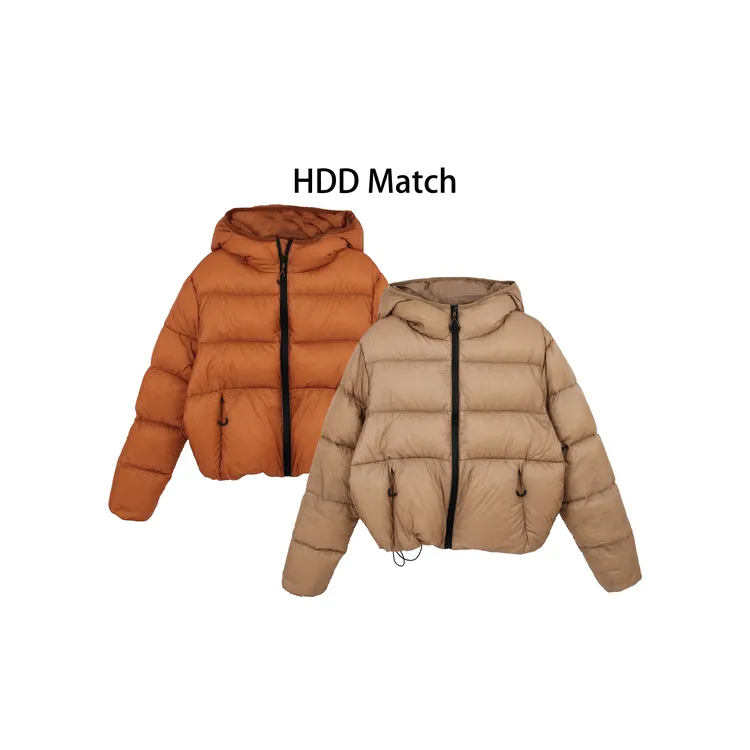 HDD- "羽绒篇章" 90白鸭绒 冬季短款保暖连帽过冬羽绒服 Y9387