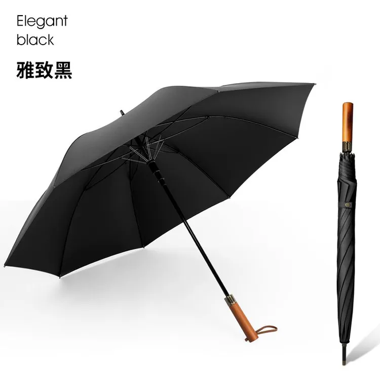 木柄高尔夫雨伞加大加固加厚抗风防晒防紫外线晴雨两用伞太阳伞