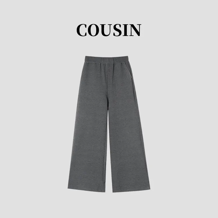 D.cousin 高腰显瘦时尚百搭宽松阔腿休闲裤 2306