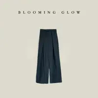 BLOOMING GLOW 零P腿 羊毛长裤 设计感 捏褶垂感百搭 可搭套装