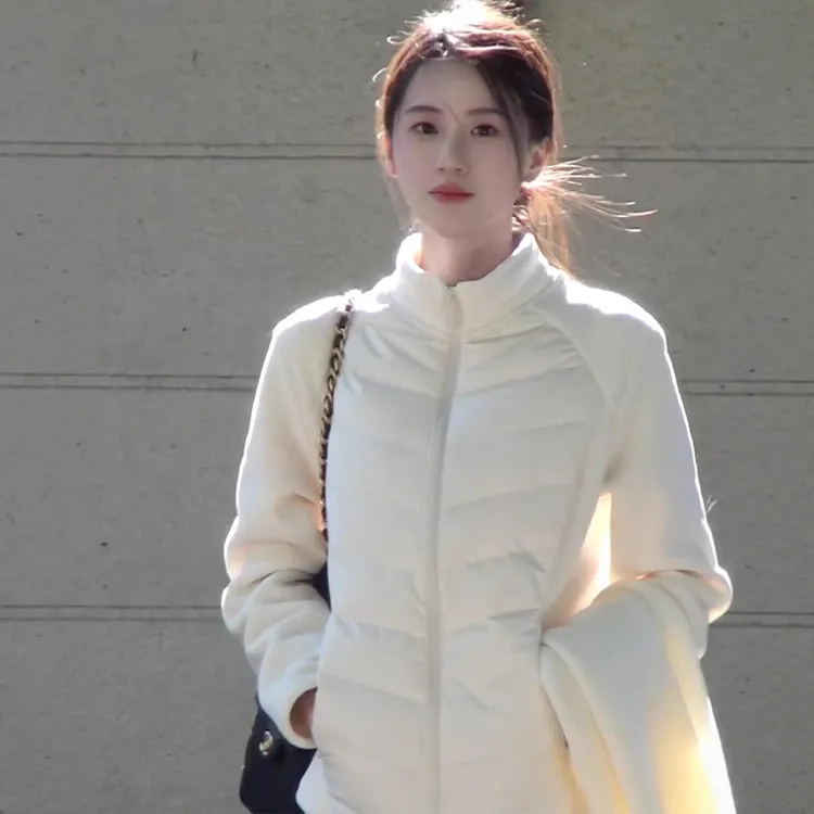 轻薄排骨羽绒服时尚内胆女冬季内搭修身收腰加绒保暖