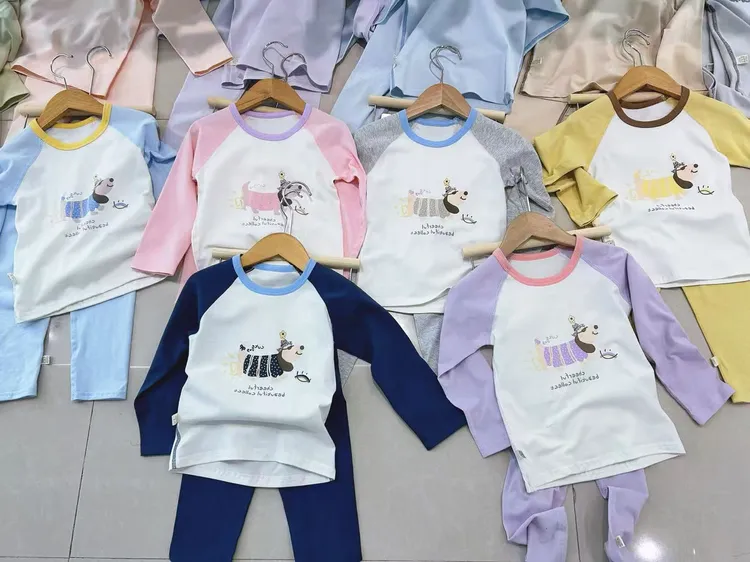 【厂销】纯棉莱卡套装长袖小童卡通秋冬秋季春秋女童秋衣秋裤儿童