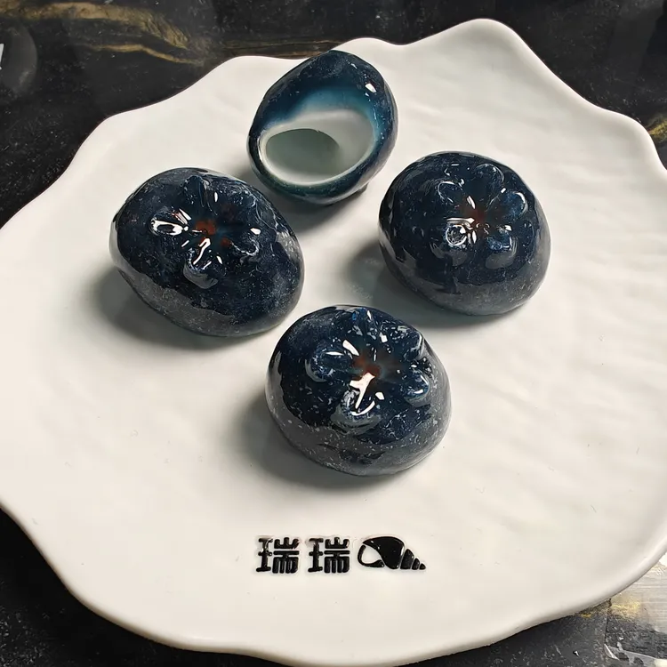 寄居蟹替换壳手工diy蟹缸造景装饰鱼缸摆件海螺天然仿真水果蓝莓