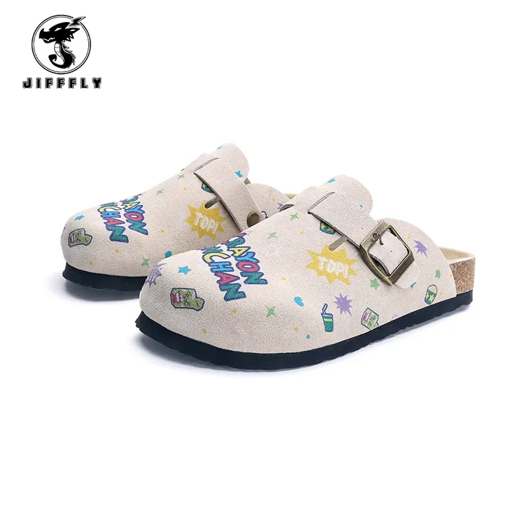 Jifffly蜡笔小新勃肯包头半拖鞋夏季懒人外穿软底防滑舒适拖鞋