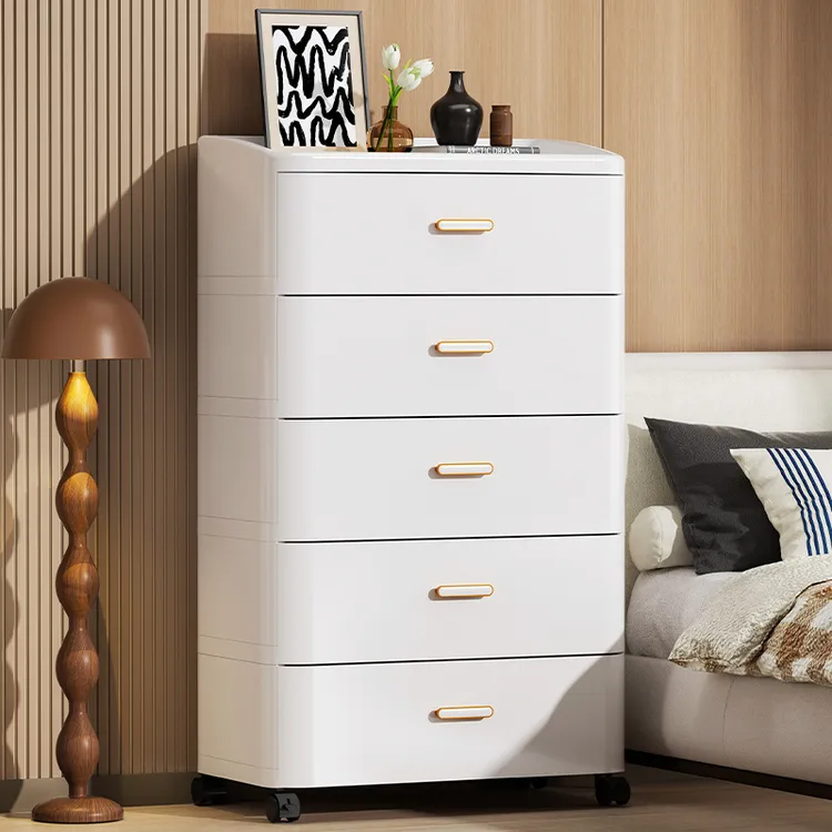 家用收纳柜储物柜多层衣柜出租房卧室专用床头柜零食置物架整理柜