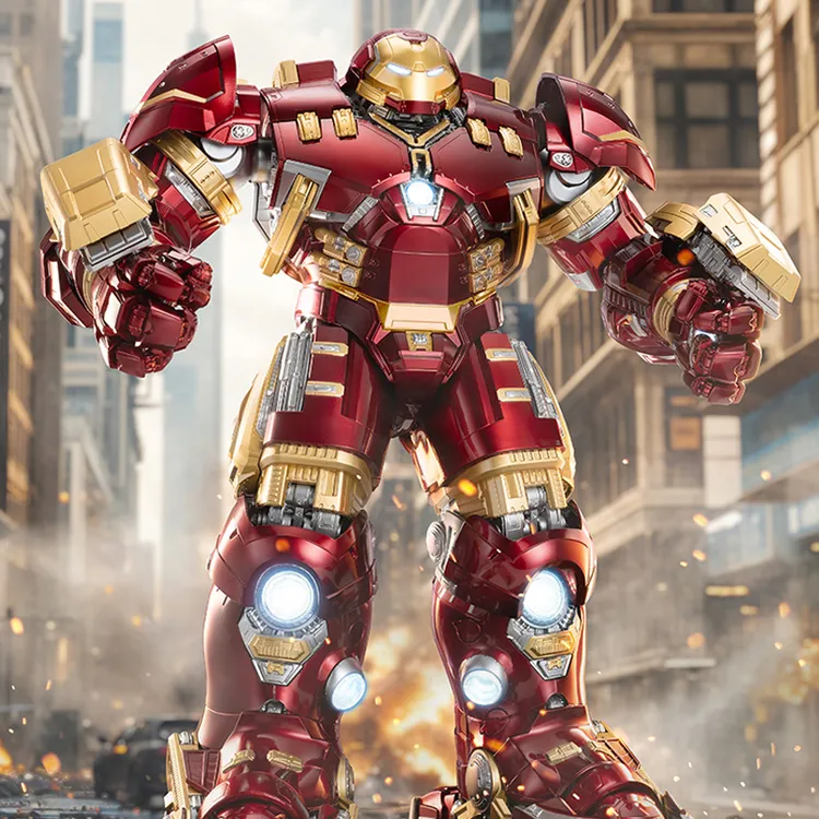 现货中动玩具 反浩克装甲漫威钢铁侠MK44 超可动手办模型玩具礼物