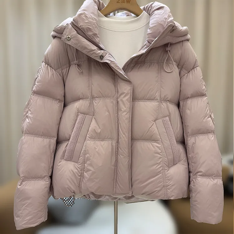 zaw大码女装2025新款羽绒服冬季加厚白鸭绒显瘦保暖胖mm外套25513