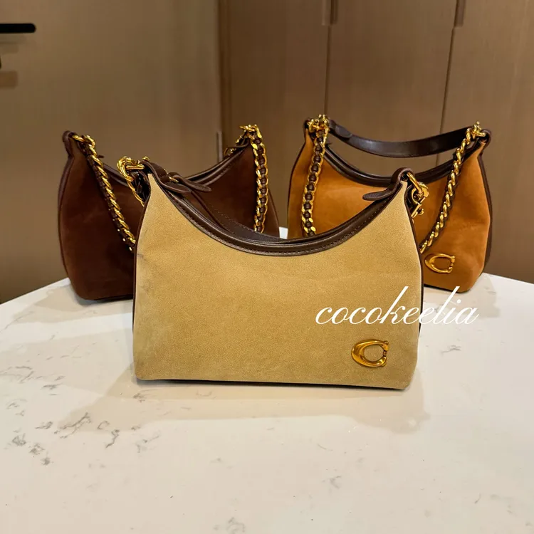 【浮云鎏金】时尚百搭链条单肩腋下包秋冬新款简约复古手提饺子包女