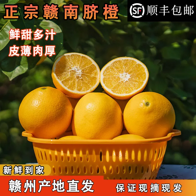 （助农赣南脐橙）赣南信丰脐橙新鲜水果现摘现发香甜爆汁10斤5斤装
