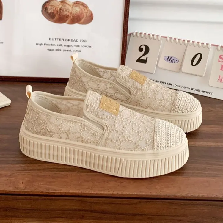 新百伦 厚底网鞋网纱一脚蹬懒人渔夫鞋子女夏季薄款网面透热卖款