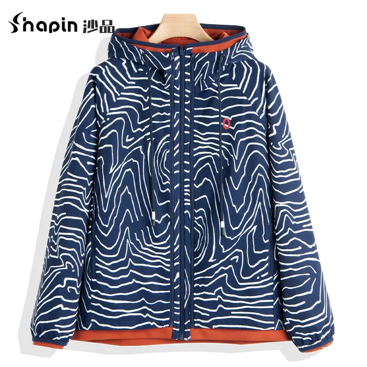 2025春季新款时尚休闲两面穿撞色上衣女外套FMD241015