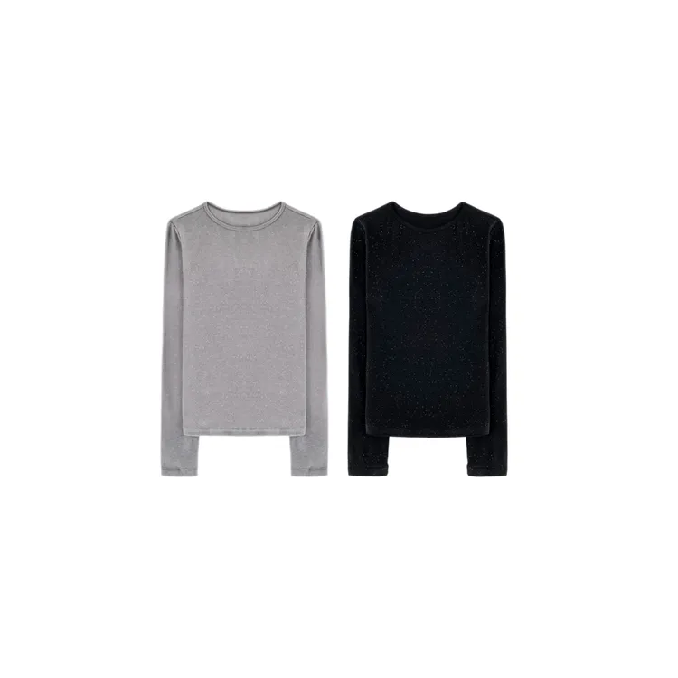 072 & RICE【萤火虫】秋季休闲圆领厚款长袖T恤 NB291Z TZ