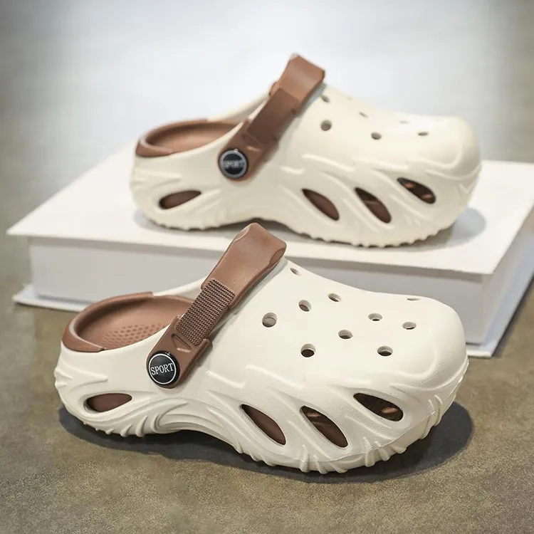 儿童洞洞鞋男童凉鞋2025夏季新款防滑软底拖鞋宝宝男孩外穿沙滩鞋