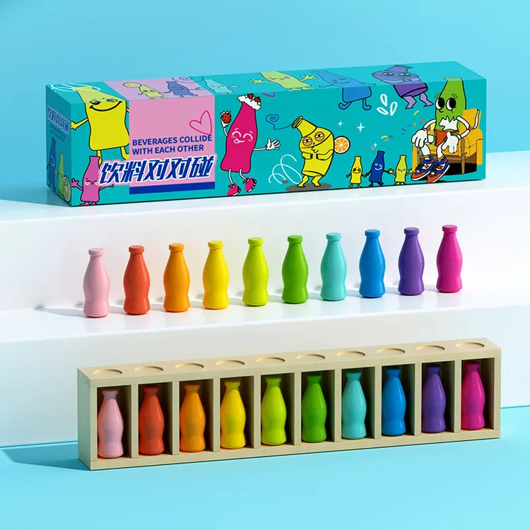 早教猜瓶子饮料对对碰桌游儿童记忆力逻辑思维训练益智玩具专注力