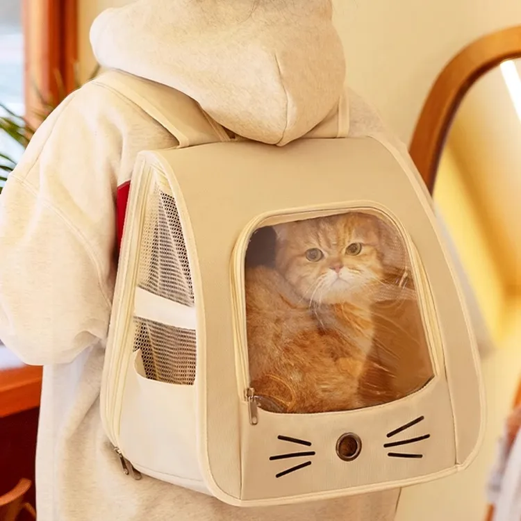 猫包大容量外出舒适清新可视窗透气方便出行养猫用品猫咪双肩包