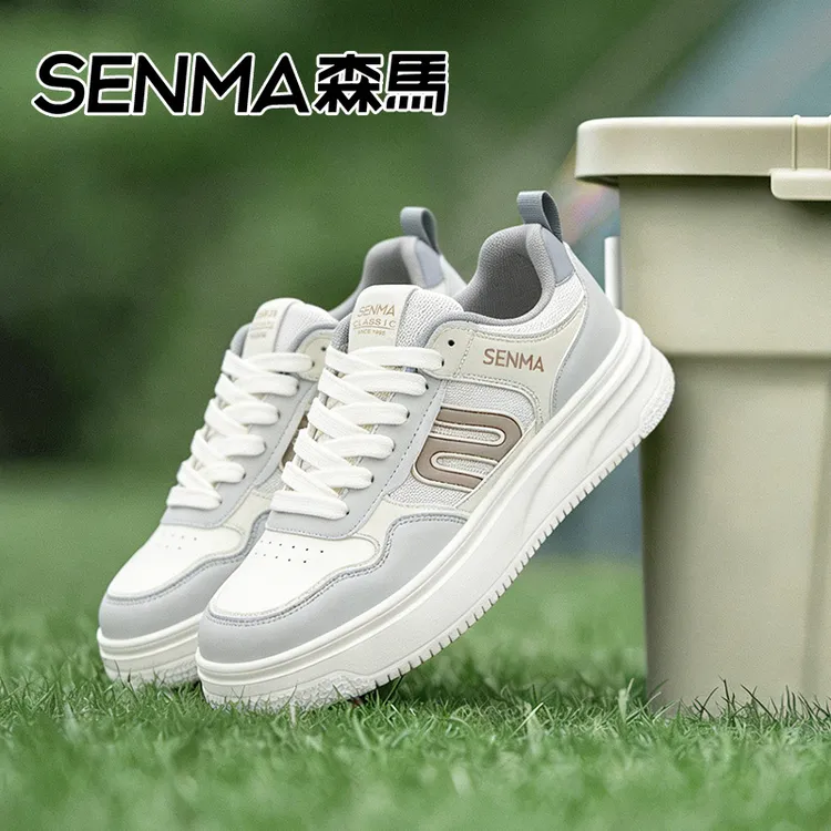 SENMA/森马男鞋鞋子夏季透气厚底增高百搭休闲运动板鞋情侣款韩版商品图