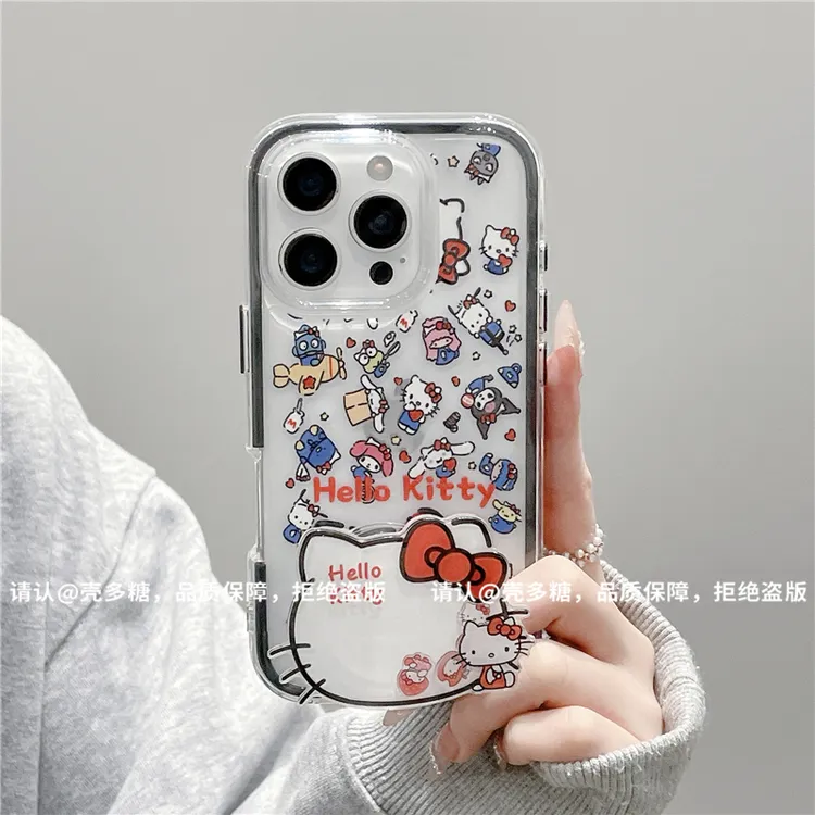 三合一炫彩适用苹果iPhone17/华为荣耀/OPPO/VIVO/小米手机壳爆款