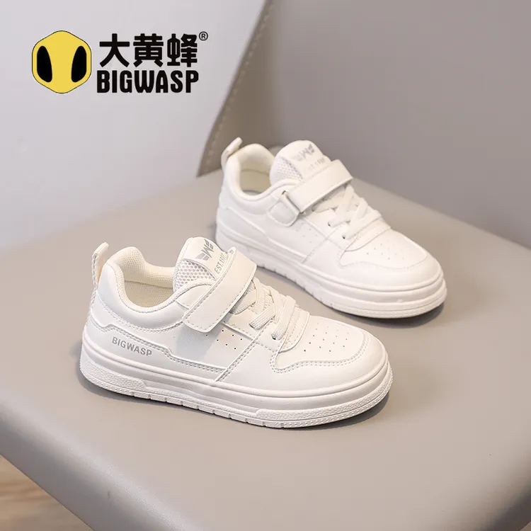 大黄蜂童鞋休闲板鞋男女童小白鞋2025秋季新款儿童鞋运动鞋校园鞋