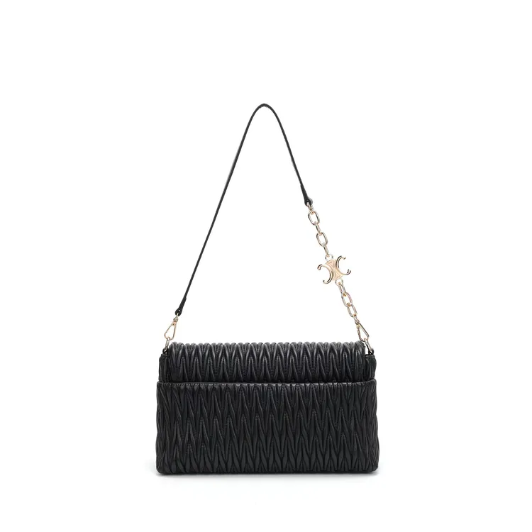 2025秋冬新款女士单肩包时尚百搭褶皱包单肩斜挎女包1223