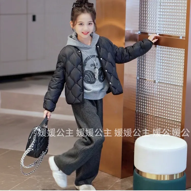 媛媛公主90白鸭绒】2025冬季新品女童校服神器羽绒服外套15415Y079