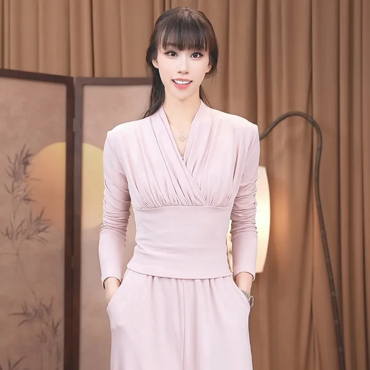 早秋新款练功服高弹上衣女古典舞中国舞