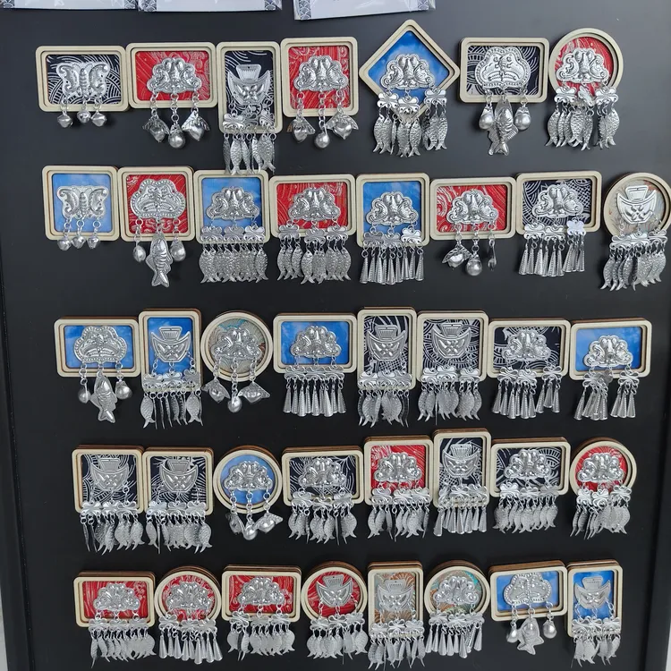 贵州苗族扎染文创冰箱贴磁贴家居饰品创意伴手礼贵州旅游纪念品