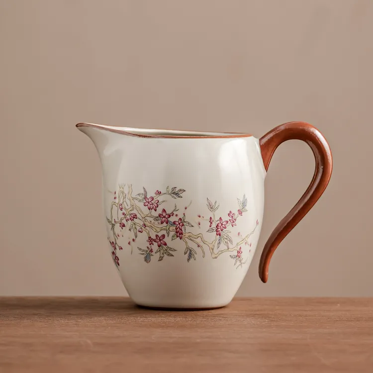 汝窑美人公道杯德化黄汝陶瓷茶海分茶器功夫茶具匀茶杯分茶器