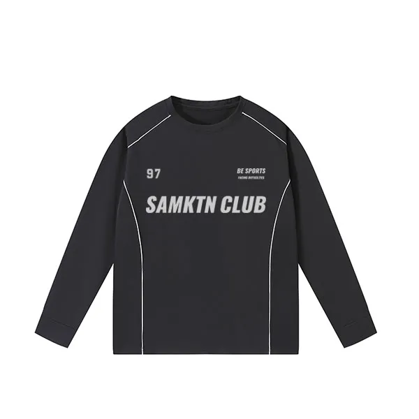 samktn秋冬运动服吸湿排汗篮球健身排布训练服速干长袖T恤-686