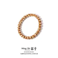 【铭舍】（小助手）新器型紫金鼠浣熊/熊猫/虎皮花皮一线天腰带手串