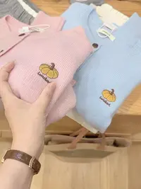 七言家新品！ins穿搭#净版南瓜刺绣羊羊开衫毛衣