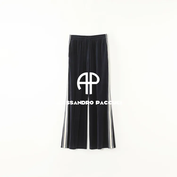 AP洛哥53244KC【黑标系列/常青藤校服裤】日本进口棉丝绒条纹裤女装