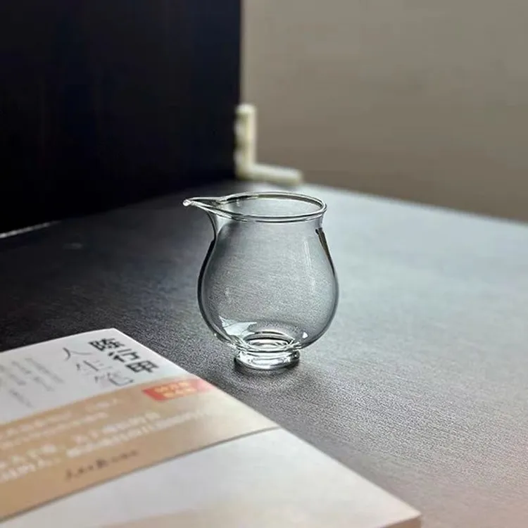 企鹅手工玻璃公道杯高硼硅耐热小公杯小容量匀杯创意分茶器