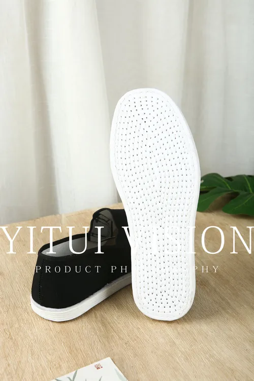 新款老北京黑色经典亚麻底布鞋春秋舒适透气防滑耐磨百搭一脚蹬