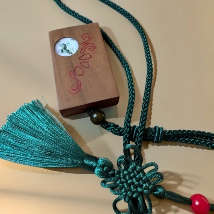 非金属木质吊坠 非遗diy制作印度正区老山檀香无事牌微瑕已处理