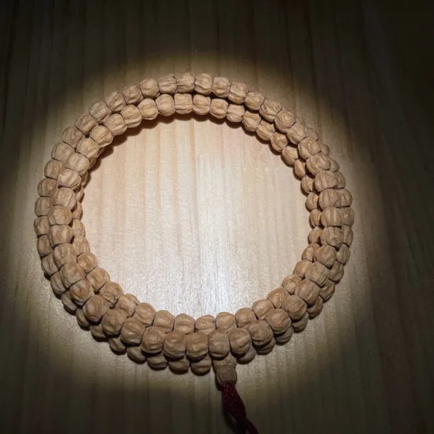 热振百香籽手串108颗原皮藏式直切顺纹鬼坑柏香籽菩提手串男女款