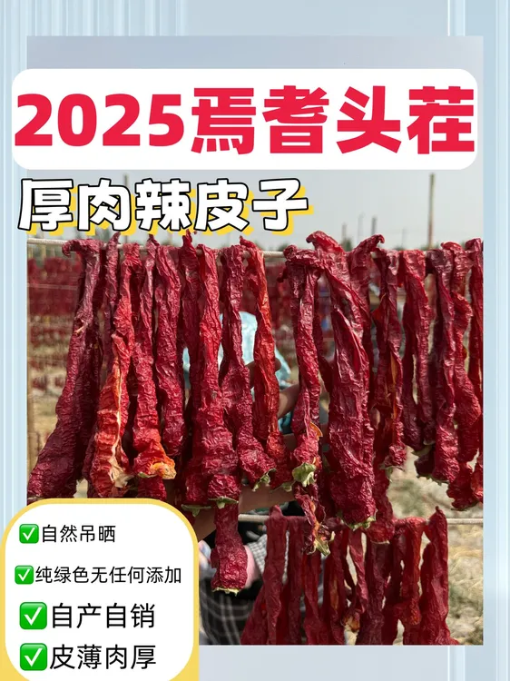 新疆辣皮子焉耆厚肉微辣甜香适合大盘鸡拌面的干辣椒