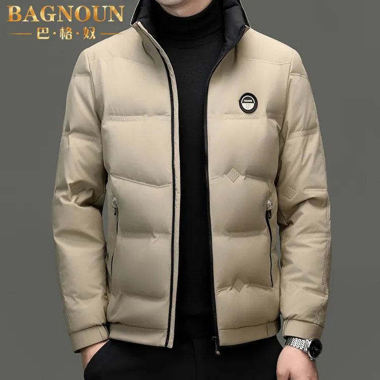 巴格奴羽绒服男士冬季新款时尚高端中年潮流轻薄保暖防寒休闲外套